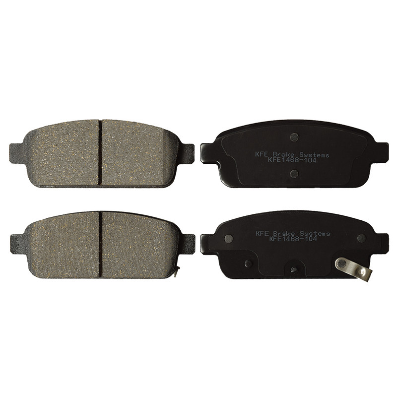 KFE1468-104 - KFE Quiet Advanced Ceramic Rear Disc Brake Pad Set For 2011-2015 Chevrolet Cruze Rear Disc, Trax, Orlando, Sonic Rear Disc, Volt; Buick Encore, Verano, Cascada