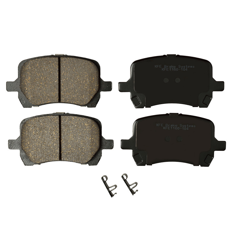 KFE1160-104 - KFE Quiet Advanced Ceramic Front Disc Brake Pad Set For 2006-2012 Chevrolet Malibu, HHR; 2006-2010 Pontiac G6, G5 GT; Saturn Aura