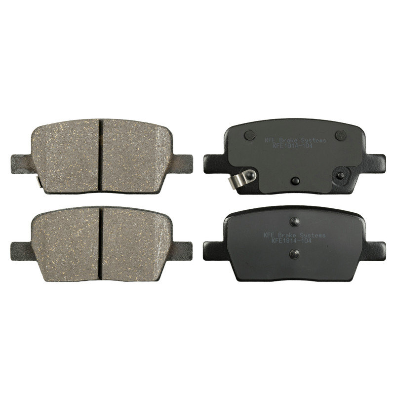 KFE1914 -104- KFE Quiet Advanced Ceramic Rear Disc Brake Pad Set For 2018-2019 Chevrolet Traverse, 19 Chevrolet Blazer; 2018-2019 GMC Acadia; 18-19 Buick Enclave; Cadillac CT6, XT5