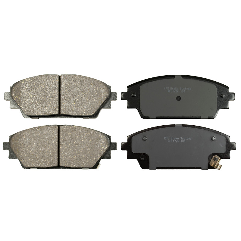 KFE1728-104 - KFE Ultra Quiet Advanced Ceramic Disc Brake Pad Set For 2016-2019 Mazda CX-3, CX3, Mazda 3 Vin # Starting with J