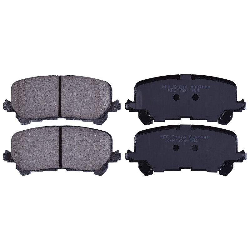 KFE1724-104 - KFE Quiet Advanced Ceramic Rear Disc Brake Pad Set For 2016-2020 Honda Pilot 17-20 Ridgeline 14-16 Acura MDX