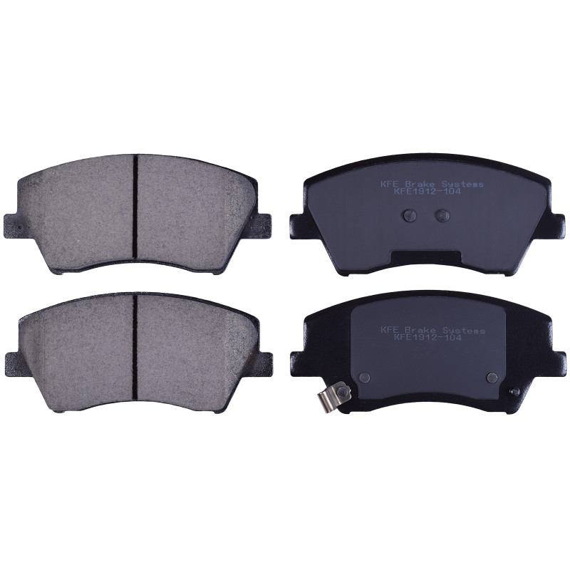 KFE1912-104 - KFE Quiet Advanced Ceramic Front Disc Brake Pad Set For 17-20 Hyundai Elantra 1.4L 2.0L Ioniq 17-20 Kia Niro