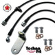 Techna-Fit Stainless Steel Braided Brake Lines FRONT and REAR For 2006-2011 Civic EX Si