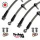 Techna-Fit Stainless Steel Braided Brake Lines FRONT and REAR For 1998-2004 Lexus GS300
