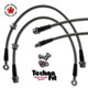 Techna-Fit Stainless Steel Braided Brake Lines FRONT and REAR For 1994-1999 Mitsubishi Eclipse FWD Rear Disc