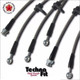 Techna-Fit Stainless Steel Braided Brake Lines FRONT and REAR For 2005 2006 Subaru Outback