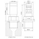 Stahlbus Bleeder Valve Plug M12x1.0x10mm Flat Sealing Easy Fast Speed Bleeder Prevents Air From Going Back Into System