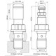 Stahlbus Banjo Bolt with Bleeder Valve Plug M10x1.0x19mm Easy Fast Speed Bleeder Prevents Air From Going Back Into System