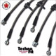 Techna-Fit Stainless Steel Braided Brake Lines FRONT and REAR For 2010 Ford F-150 F150 Excludes SVT Raptor
