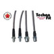 Techna-Fit Stainless Steel Braided Brake Lines FRONT and REAR For 1963-1982 Chevrolet Corvette