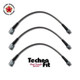 Techna-Fit Stainless Steel Braided Brake Lines FRONT and REAR For 1987-1989 Jeep Wrangler YJ