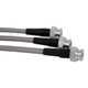 Techna-Fit Stainless Steel Braided Brake Lines FRONT and REAR For 1986-1989 Jeep Cherokee XJ