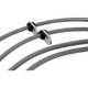 Techna-Fit Stainless Steel Braided Brake Lines FRONT and REAR For 2012-2015 Honda Civic Rear Drum