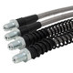 Techna-Fit Stainless Steel Braided Brake Lines FRONT and REAR For 2003-2009 Mercedes-Benz E280 E300 E320 E350 E500 E550