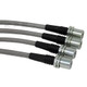 Techna-Fit Stainless Steel Braided Brake Lines FRONT and REAR For 2001-2006 Lexus LS430