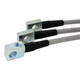 Techna-Fit Stainless Steel Braided Brake Lines FRONT and REAR For 1975-1978 Jeep Wagoneer Front Rotor