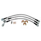 Techna-Fit Stainless Steel Braided Brake Lines FRONT and REAR For 1982-1983 Jeep CJ5 Wrangler