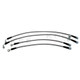Techna-Fit Stainless Steel Braided Brake Lines Actual FRONT and REAR For 2012-2015 Hyundai Equus