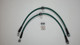 Techna-Fit Stainless Steel Braided Brake Lines FRONT For 1997-2001 Toyota Camry 4 Cylinder Sedan Rear Drum