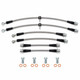 Techna-Fit Stainless Steel Braided Brake Lines FRONT and REAR For 2011-2019 Toyota Sienna with Rear Disc