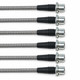 Techna-Fit Stainless Steel Braided Brake Lines FRONT and REAR For 2011-2019 Toyota Sienna with Rear Disc