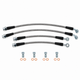 Techna-Fit Stainless Steel Braided Brake Lines FRONT and REAR For 2006-2009 Pontiac Solstice