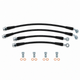Techna-Fit Stainless Steel Braided Brake Lines FRONT and REAR For 2006-2009 Pontiac Solstice
