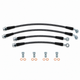 Techna-Fit Stainless Steel Braided Brake Lines FRONT and REAR For 2006-2009 Pontiac Solstice