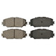 KFE1210-104 - KFE Quiet Advanced Ceramic Front Disc Brake Pad Set For 2009-2018 Toyota Corolla, 2006-2012 Rav4 4 Cyl, Matrix, Prius V; Lexus HS250h; Scion xB, xD