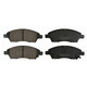 KFE1592-104 - KFE Quiet Advanced Ceramic Front Disc Brake Pad Set For 2013-2018 Nissan Versa, 2012 Versa 1.6L, Versa Note