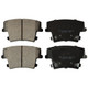 KFE1057-104 - KFE Quiet Advanced Ceramic Rear Disc Brake Pad Set For Chrysler 300; Dodge Challenger, Charger, Magnum Excludes SRT-8 Police BBKs