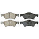 KFE857-104 - KFE Quiet Advanced Ceramic Front Disc Brake Pad Set For 2001 2002 2004-2007 Chrysler Town & Country Rear Disc; Dodge Grand Caravan Rear Disc, Caravan Rear Disc