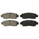 KFE883-104 - KFE Quiet Advanced Ceramic Rear Disc Brake Pad Set For 2002-2009 Chevrolet Trailblazer, 2009-2017 Traverse, SSR; 2007-2016 GMC Arcadia, 2002-2009 Envoy; Bravada; Outlook