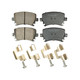 KFE1108-104 - KFE Quiet Advanced Ceramic Rear Disc Brake Pad Set For 2006-2009 Jetta, 2006-2010 Passat, CC, EOS, GTI, Tiguan, Rabbit; A3, Q3, TT