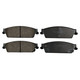 KFE1194-104 - KFE Quiet Advanced Ceramic Rear Disc Brake Pad Set For 2008-2013 Chevrolet Silverado 1500, 2007-2014 Tahoe, 2007-2014 Suburban; 2008-2013 GMC Sierra, Yukon; Escalade