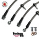 Techna-Fit Stainless Steel Braided Brake Lines FRONT and REAR For 1997-2001 Honda CR-V CRV
