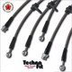 Techna-Fit Stainless Steel Braided Brake Lines FRONT and REAR For 1995-1998 Honda Odyssey
