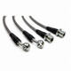 Techna-Fit Stainless Steel Braided Brake Lines FRONT and REAR For 1996-2000 Toyota Rav4 Caliper Fitting