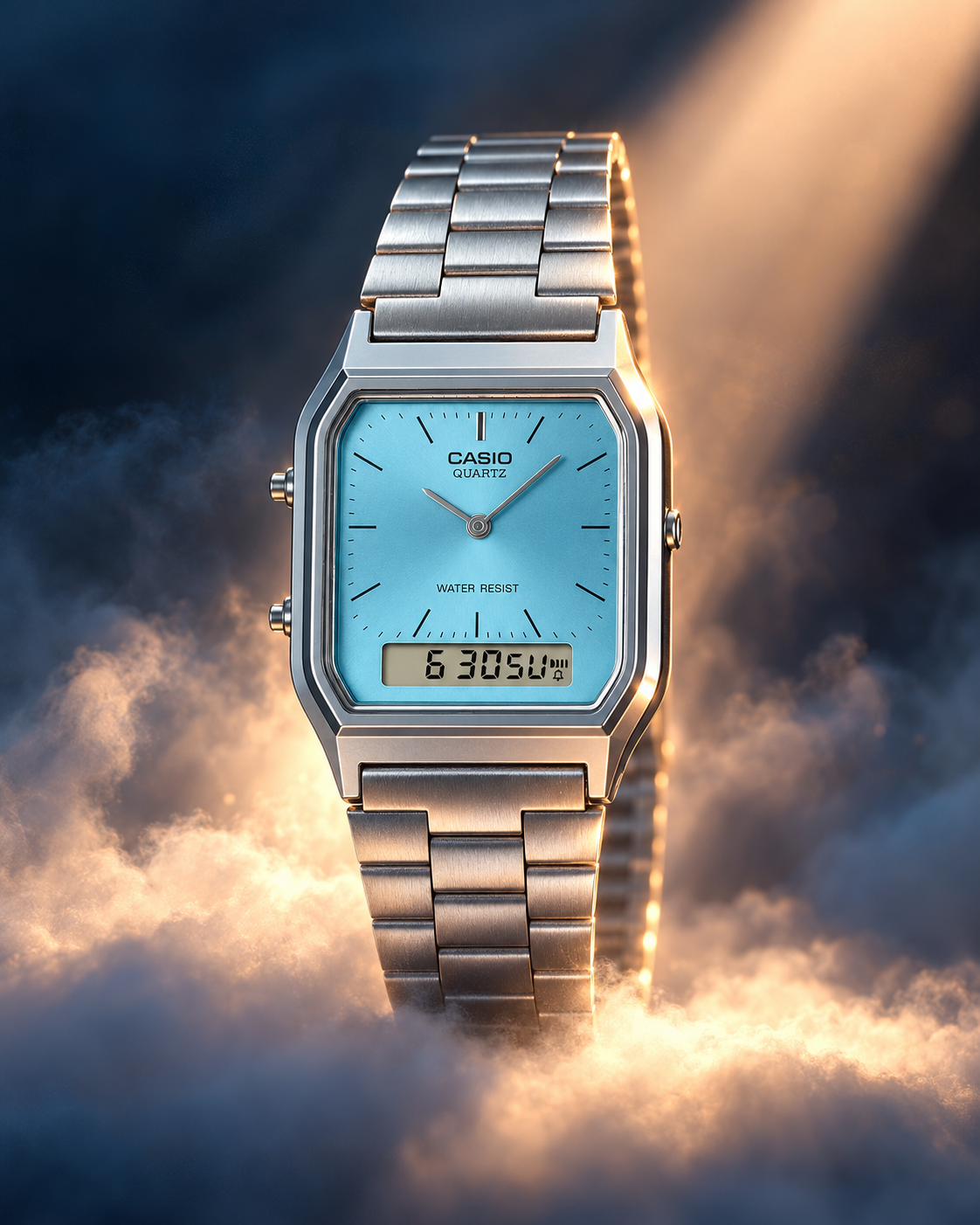 Casio AQ-230A-2A1 - detail and lifestyle view 7
