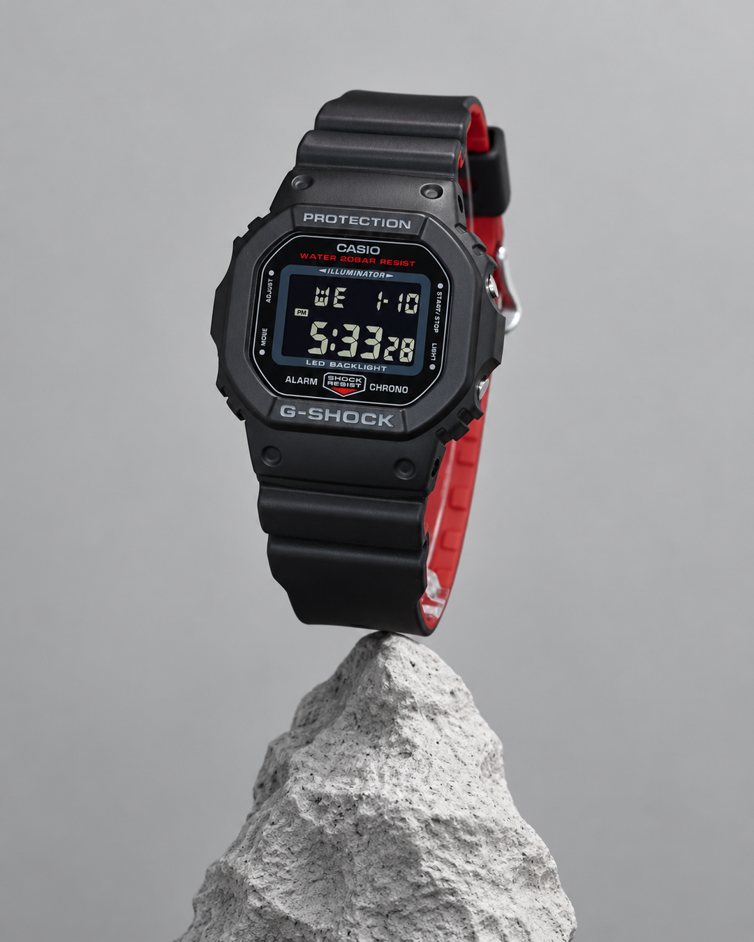 Casio DW-5600UHR-1 - detail and lifestyle view 6