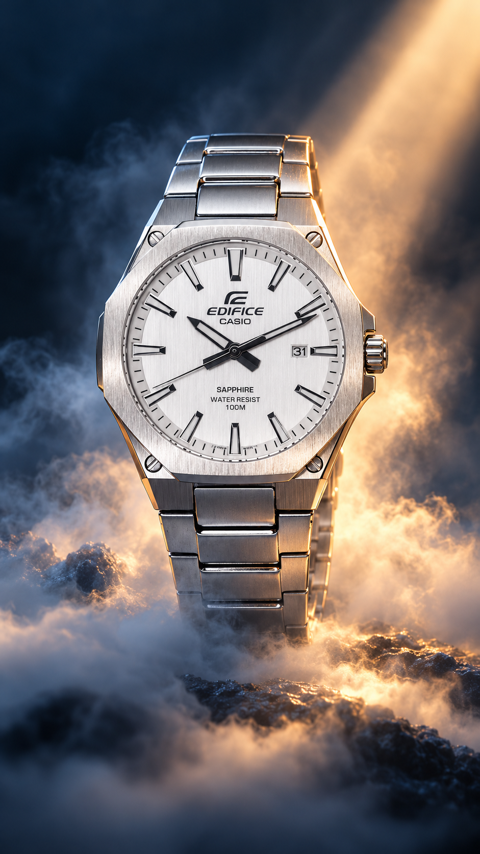 Casio EFR-S108D-7A - detail and lifestyle view 7