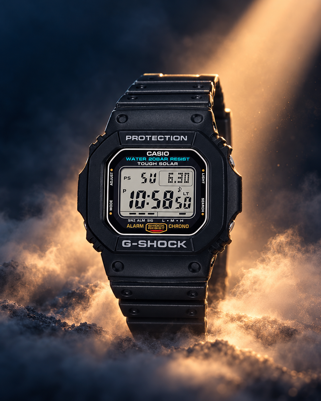 Casio G-5600UE-1 - detail and lifestyle view 7