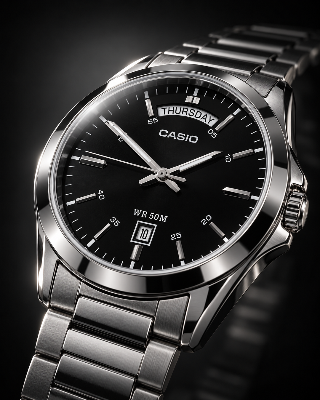 Casio MTP-1370D-1A1V - detail and lifestyle view 5