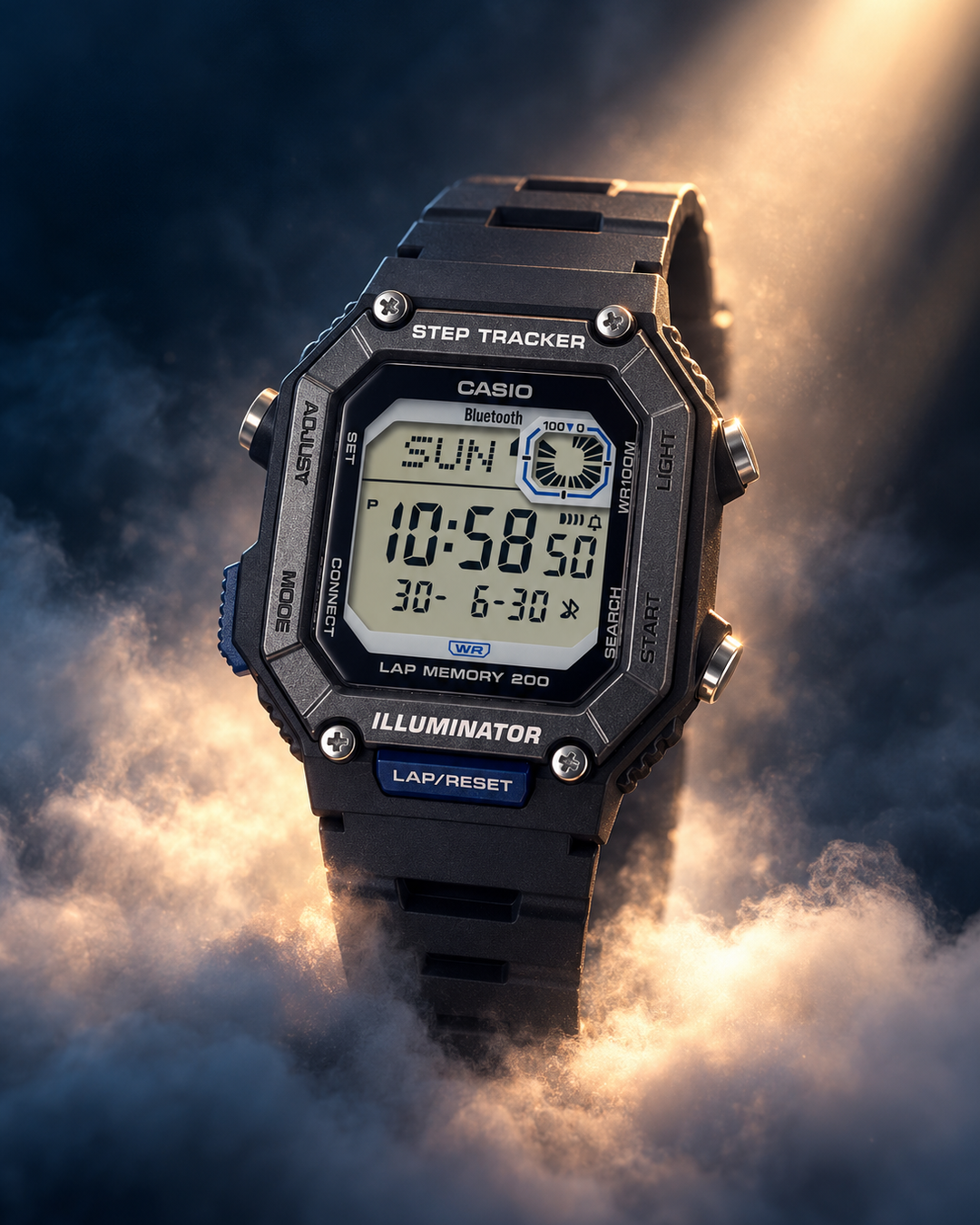 Casio WS-B1000-1AV - detail and lifestyle view 7