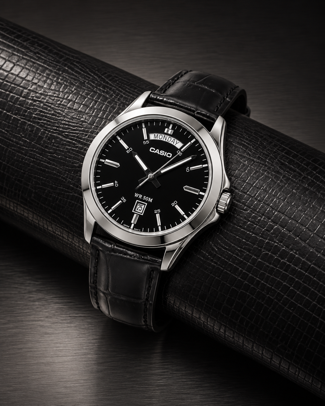Casio MTP-1370L-1AVDF - detail and lifestyle view 2