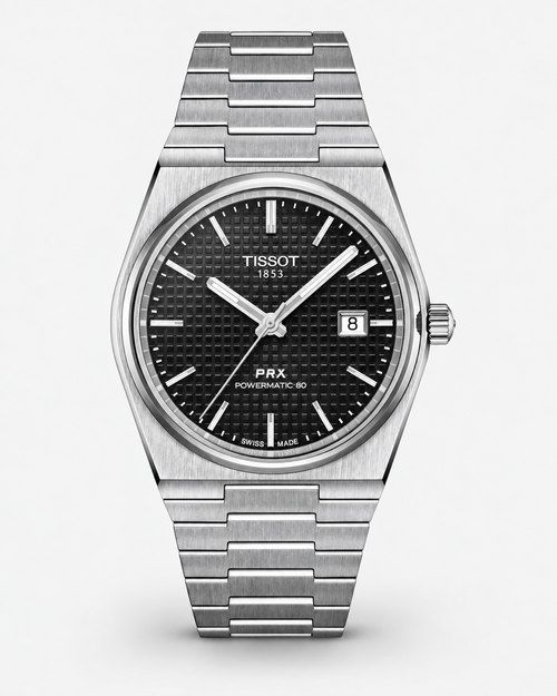 Tissot T137.407.11.051.00 PRX Powermatic 80 Automatic 40 mm Black Dial Watch