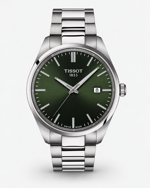 Tissot T150.410.11.091.00 PR 100 Quartz 40 mm Green Dial Watch