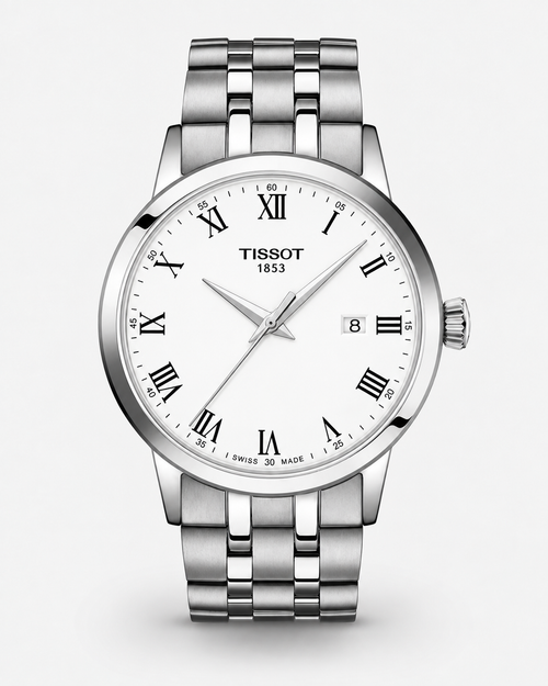 Tissot T129.410.11.013.00 Classic Dream Quartz 42 mm White Dial Watch
