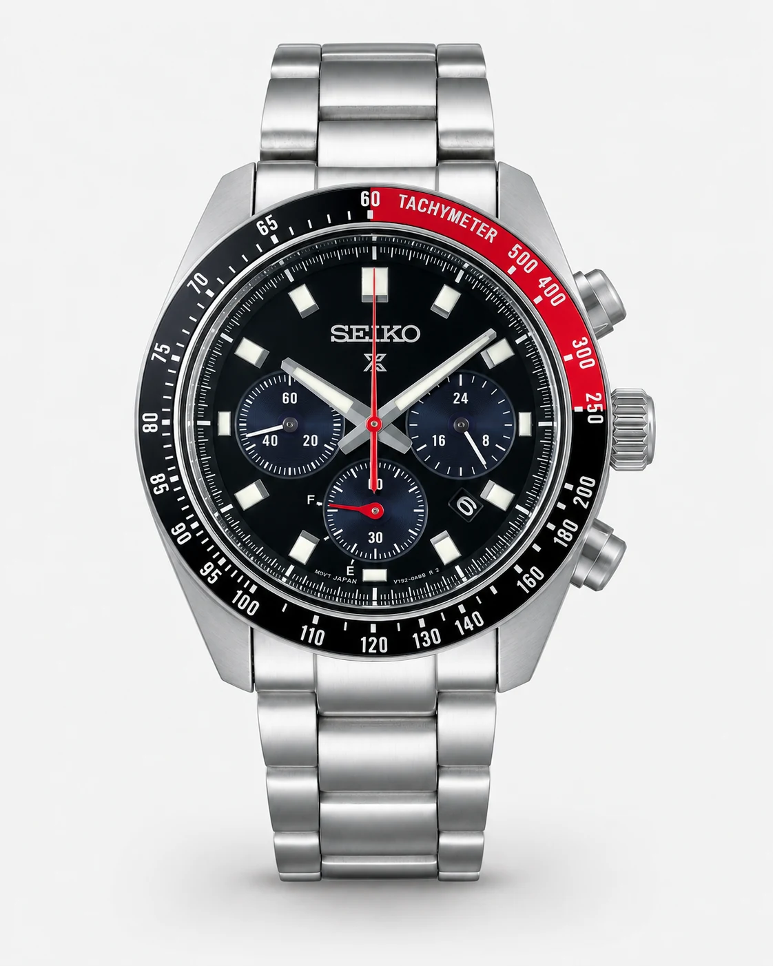 Seiko SSC915 Prospex Speedtimer Solar Chronograph 41.4 mm Black Dial Watch