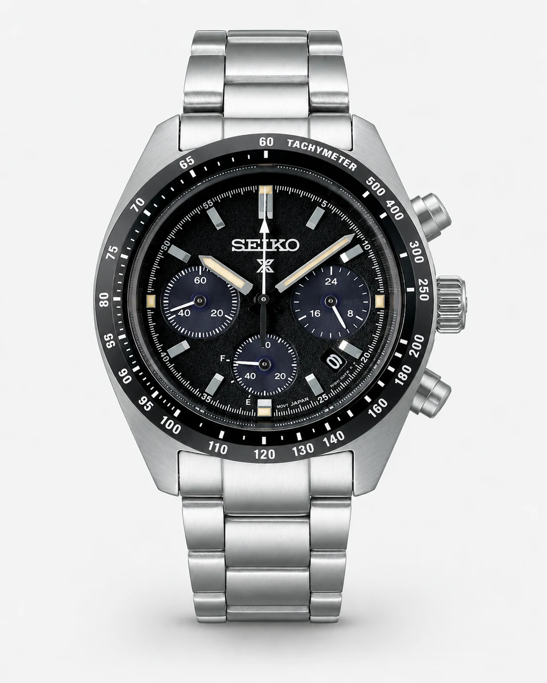 Seiko SSC819 Prospex Speedtimer Solar Chronograph 39.0 mm Black Dial Watch
